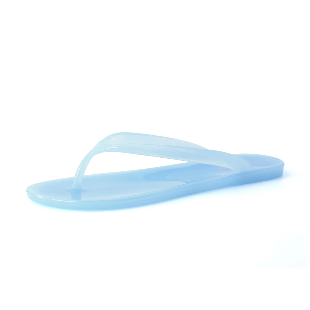 CUSHIONAIRE Splash Jelly Flip Flops for Women With Flexible Sole, Soft Footbed Summer Sandals for Women