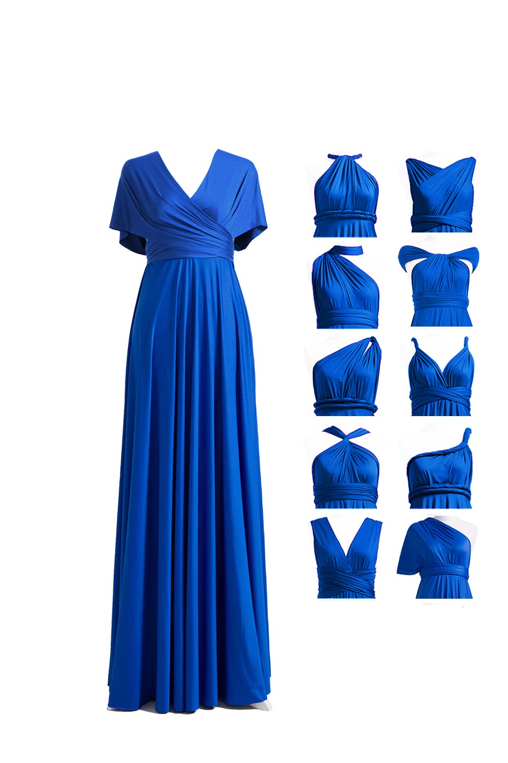 72styles Infinity Dress with Bandeau, Convertible Bridesmaid Dress, Long, Plus Size, Multi-Way Dress, Twist Wrap Dress