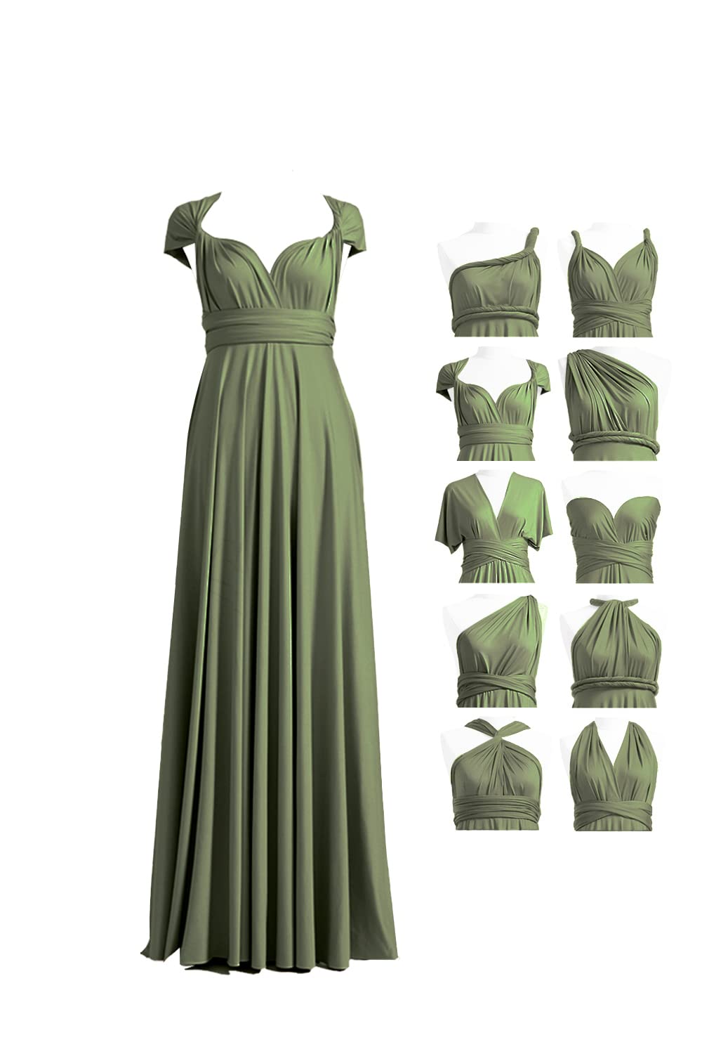 72styles Infinity Dress with Bandeau, Convertible Bridesmaid Dress, Long, Plus Size, Multi-Way Dress, Twist Wrap Dress