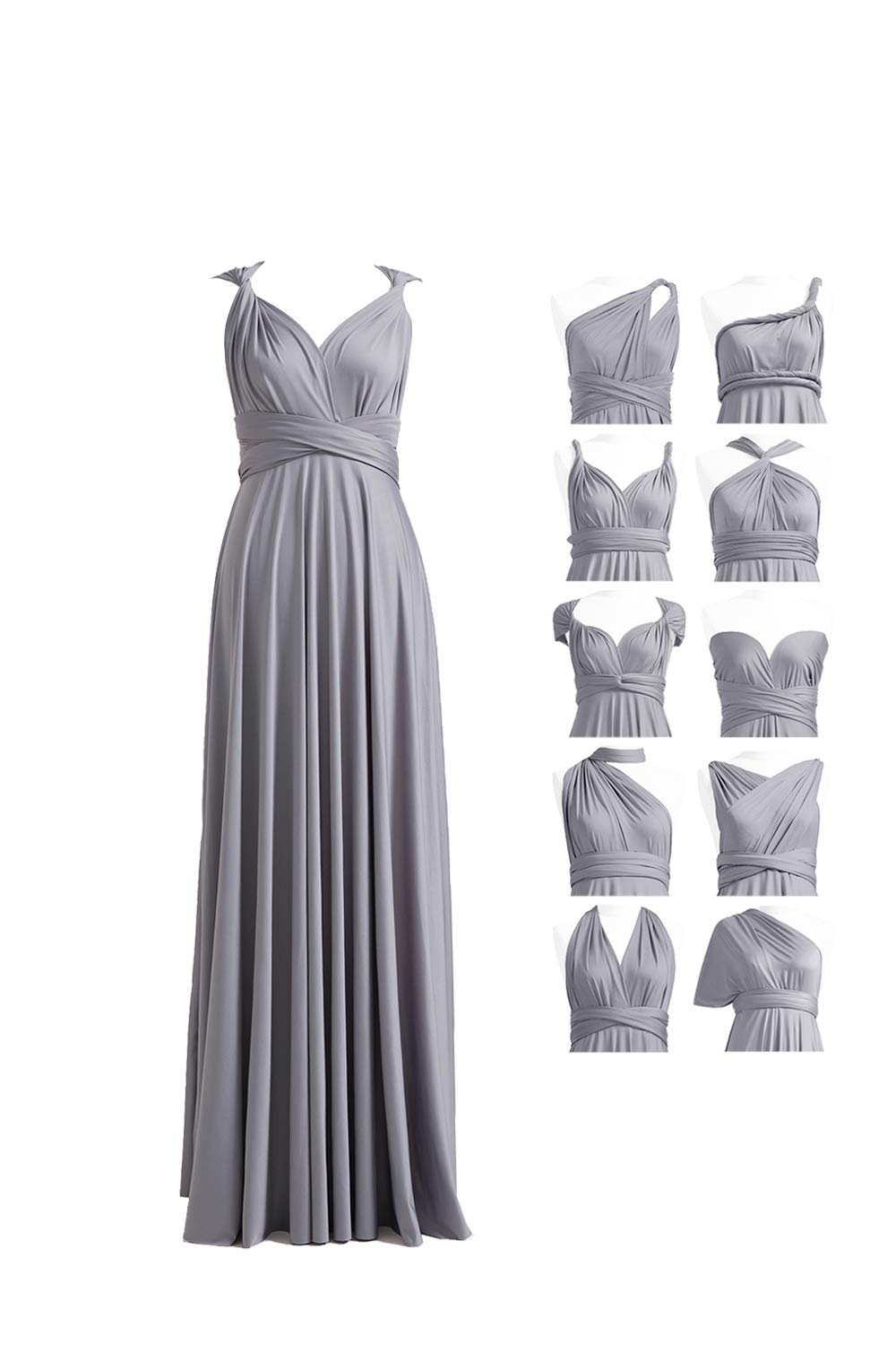 72styles Infinity Dress with Bandeau, Convertible Bridesmaid Dress, Long, Plus Size, Multi-Way Dress, Twist Wrap Dress