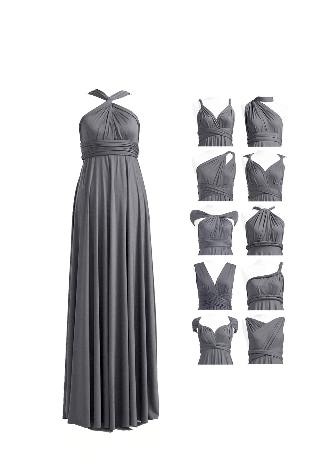 72styles Infinity Dress with Bandeau, Convertible Bridesmaid Dress, Long, Plus Size, Multi-Way Dress, Twist Wrap Dress