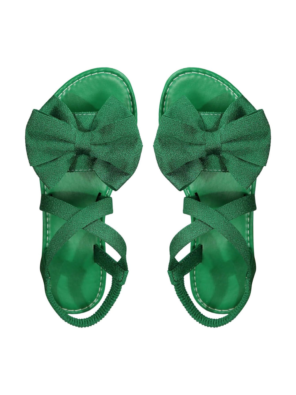 GORGLITTER Women's Bow Flat Sandals Dressy Formal Cute Strappy Ankle Strap Open Toe Summer Beach Sandals 2026