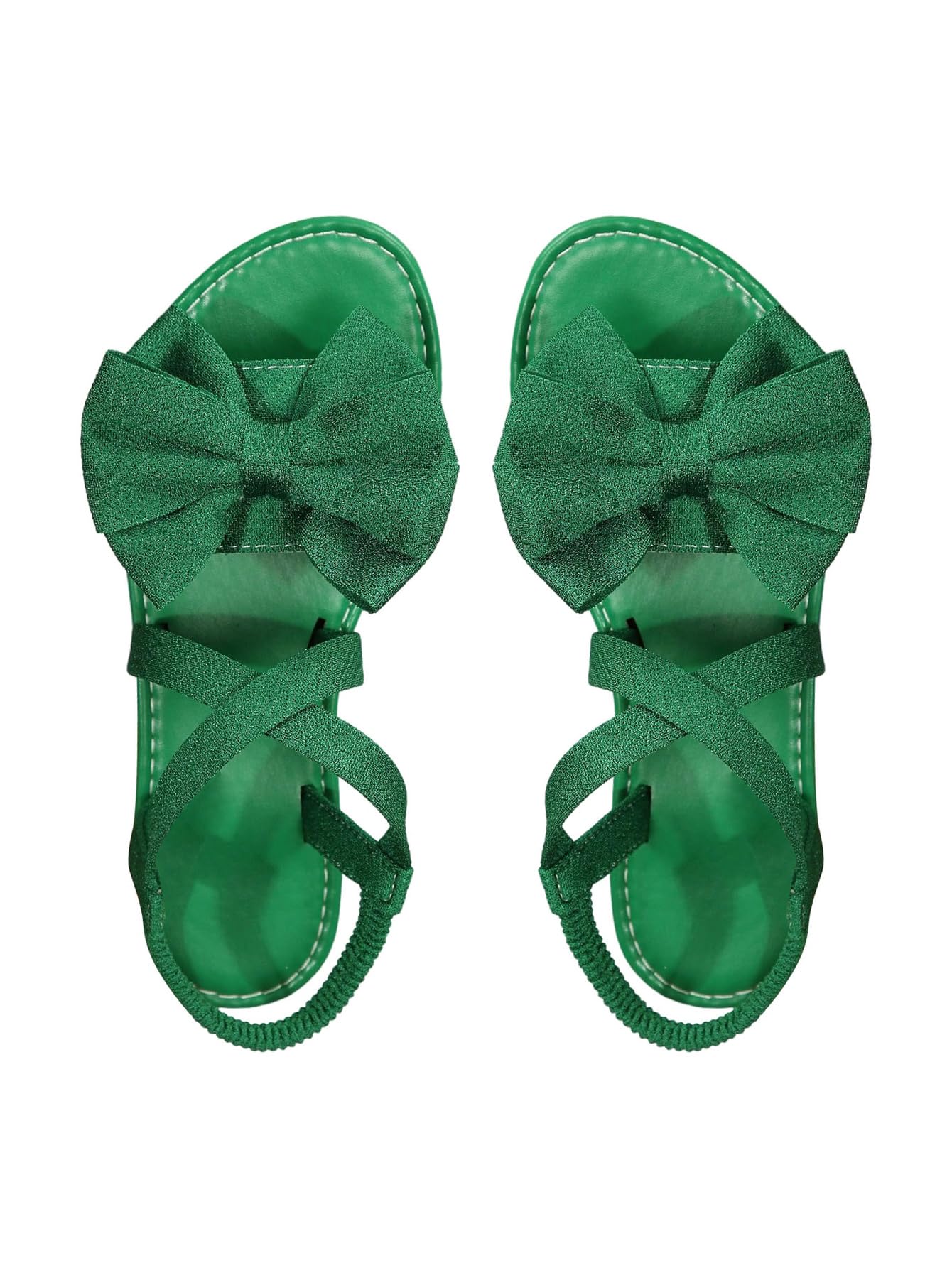GORGLITTER Women's Bow Flat Sandals Dressy Formal Cute Strappy Ankle Strap Open Toe Summer Beach Sandals 2026