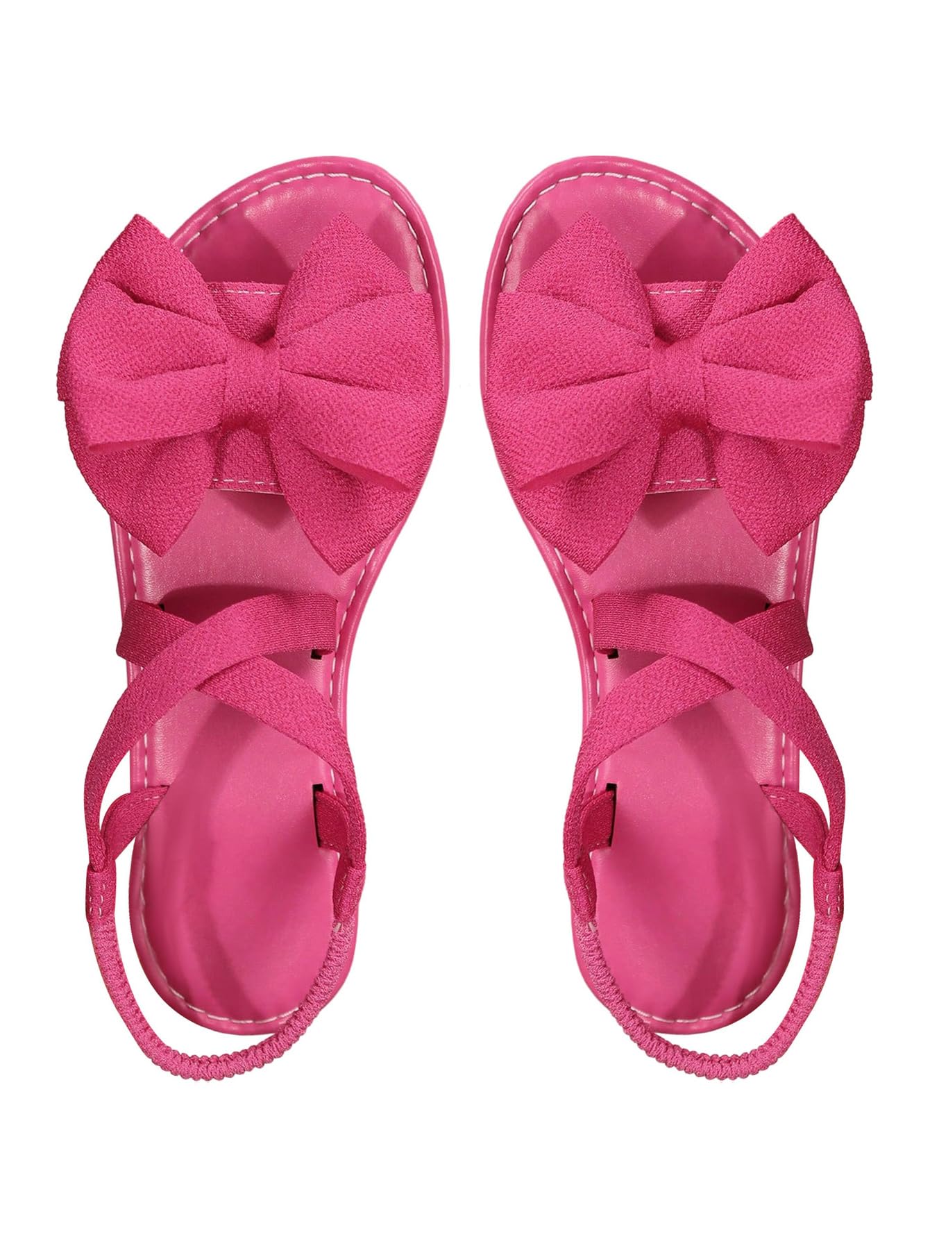 GORGLITTER Women's Bow Flat Sandals Dressy Formal Cute Strappy Ankle Strap Open Toe Summer Beach Sandals 2026