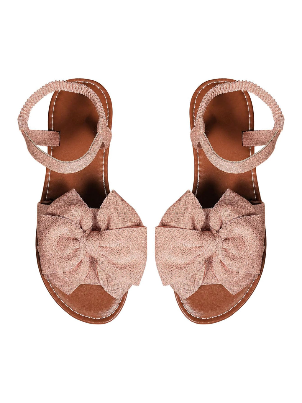 GORGLITTER Women's Bow Flat Sandals Dressy Formal Cute Strappy Ankle Strap Open Toe Summer Beach Sandals 2026