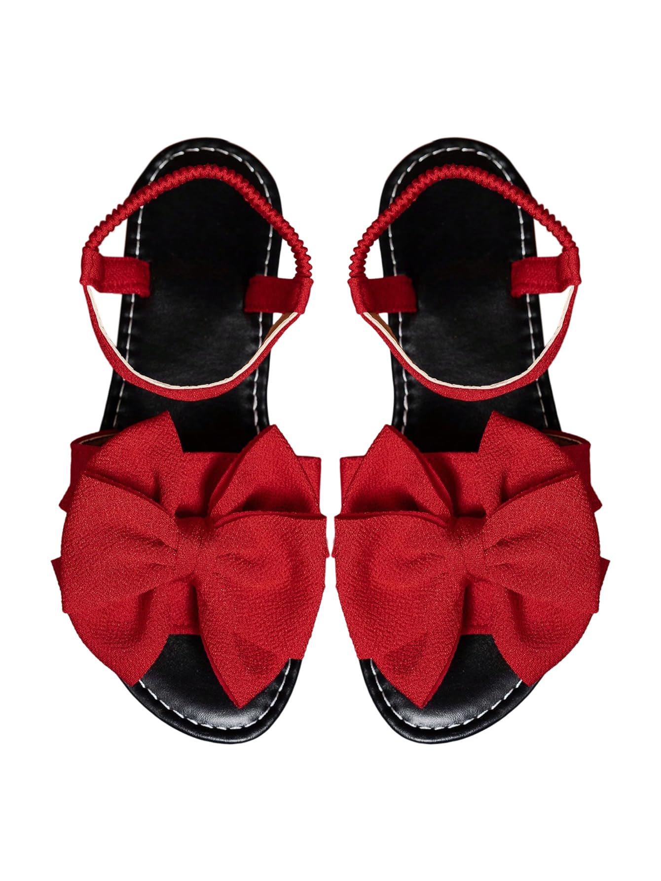 GORGLITTER Women's Bow Flat Sandals Dressy Formal Cute Strappy Ankle Strap Open Toe Summer Beach Sandals 2026