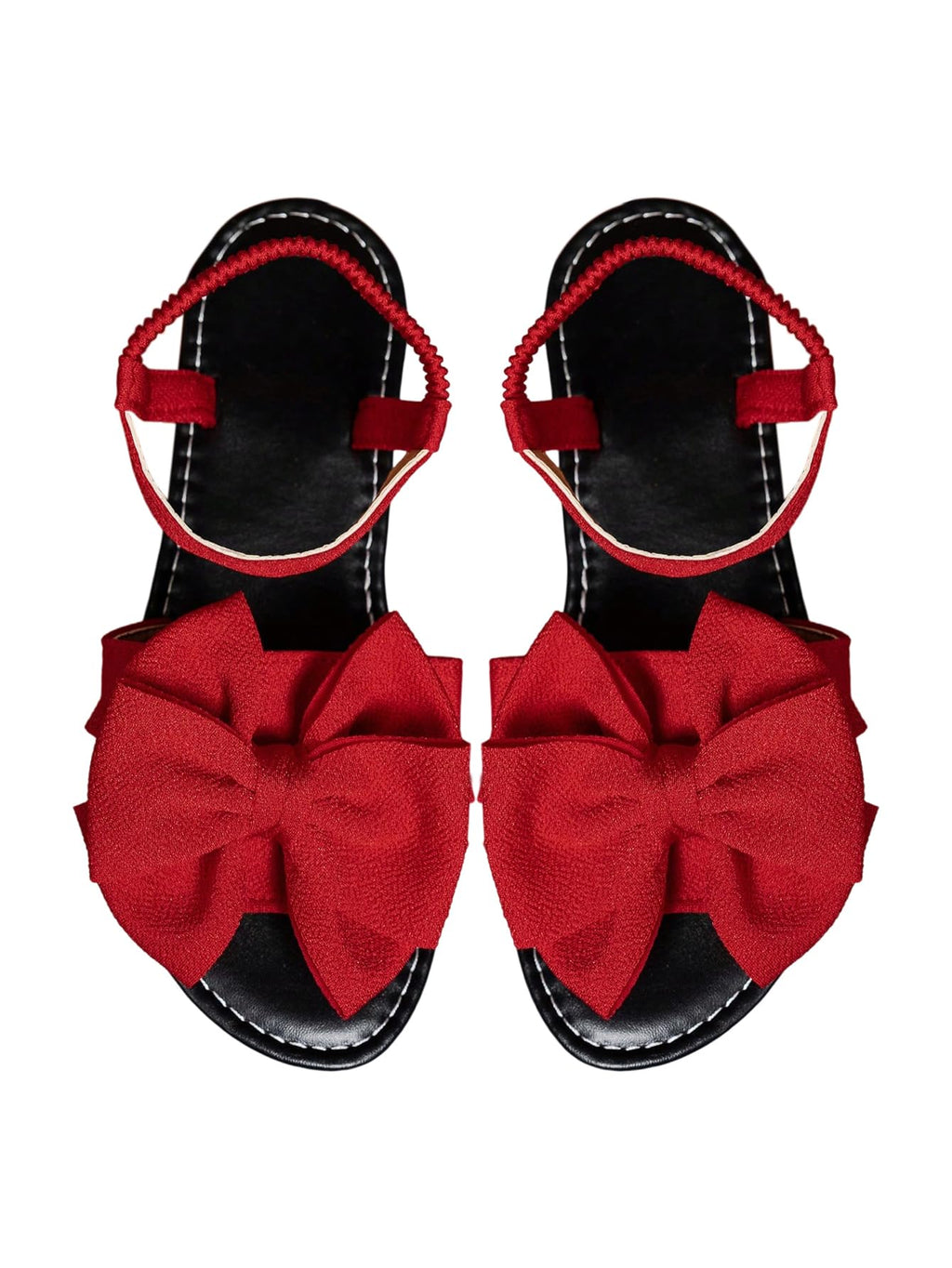 GORGLITTER Women's Bow Flat Sandals Dressy Formal Cute Strappy Ankle Strap Open Toe Summer Beach Sandals 2026