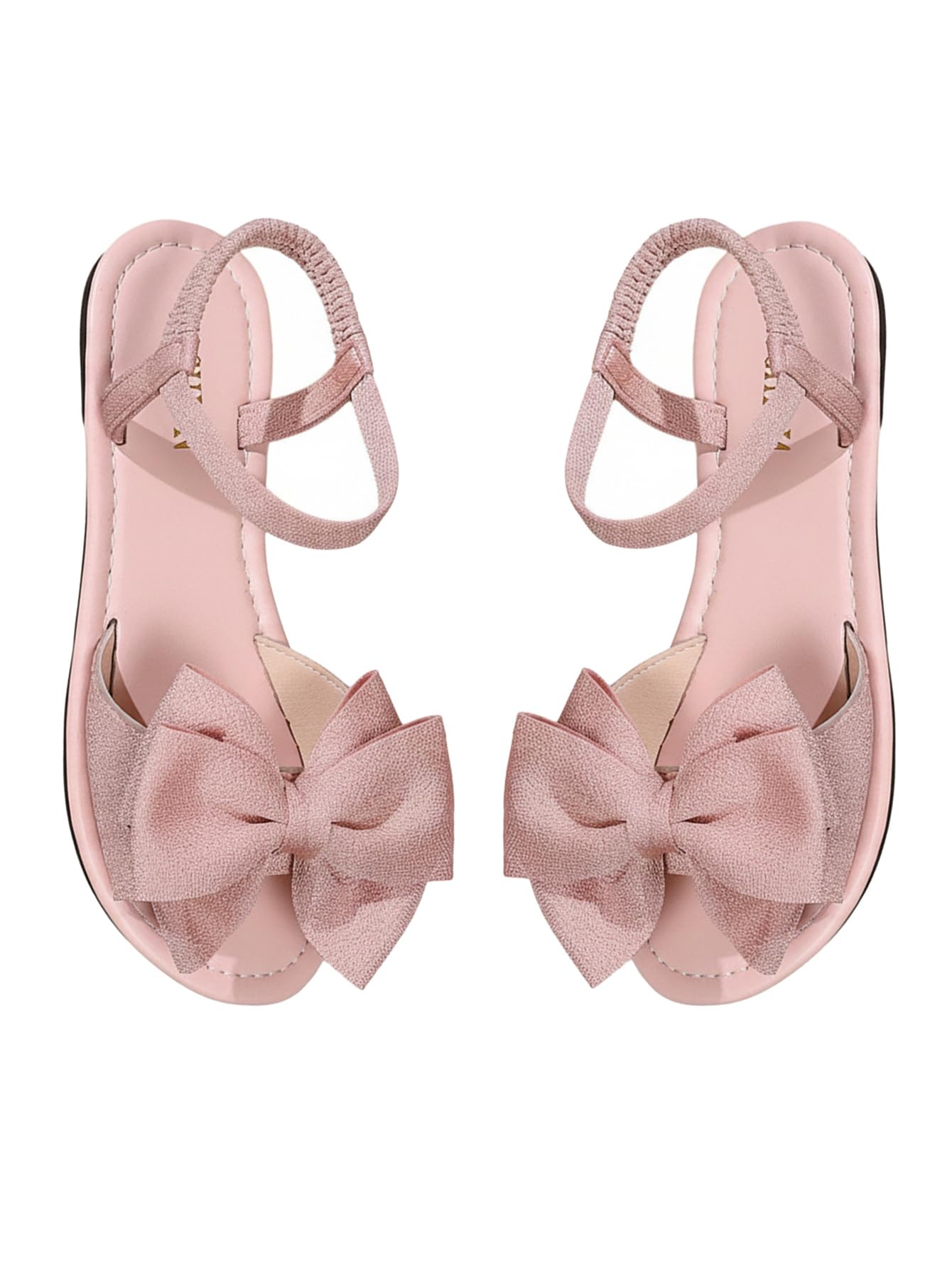 GORGLITTER Women's Bow Flat Sandals Dressy Formal Cute Strappy Ankle Strap Open Toe Summer Beach Sandals 2026