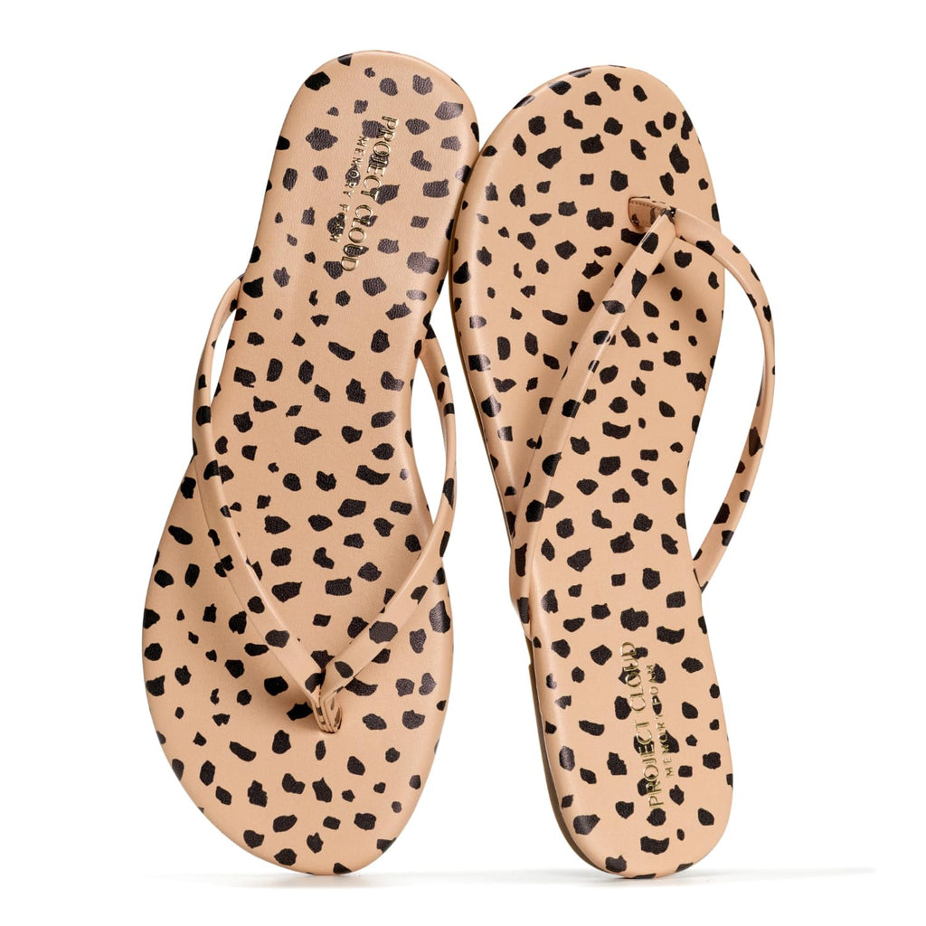 Project Cloud Flip Flops for Women Footwear- Lightweight and Memory Foam Insole Sandals for Women 2026 - Durable Non-Slip Beach Essentials Flats for Women Sandals (Foundations)