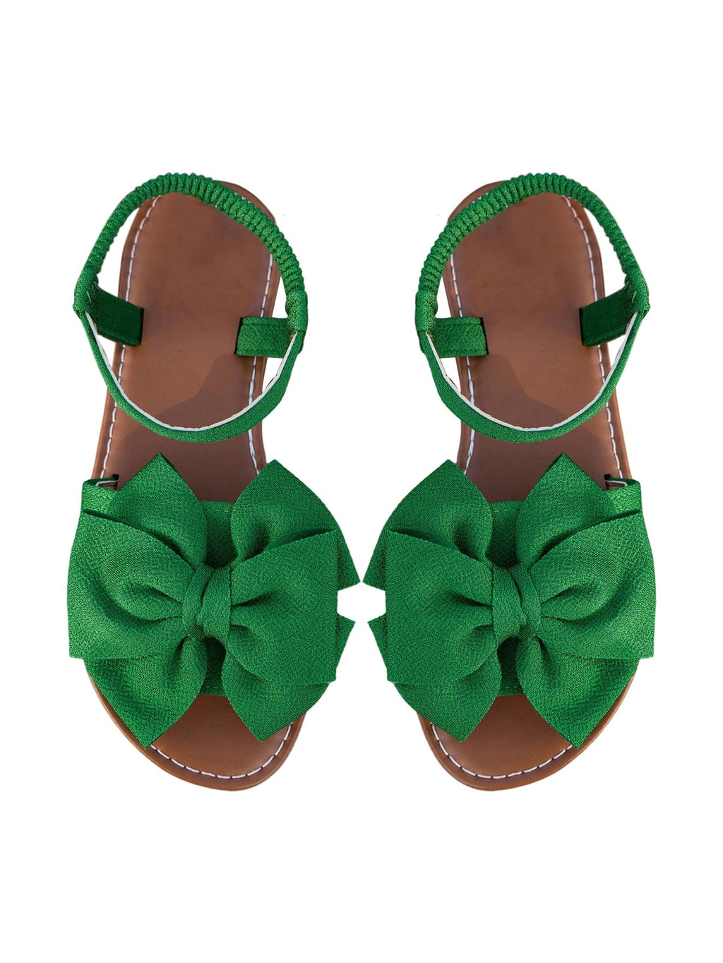 GORGLITTER Women's Bow Flat Sandals Dressy Formal Cute Strappy Ankle Strap Open Toe Summer Beach Sandals 2026